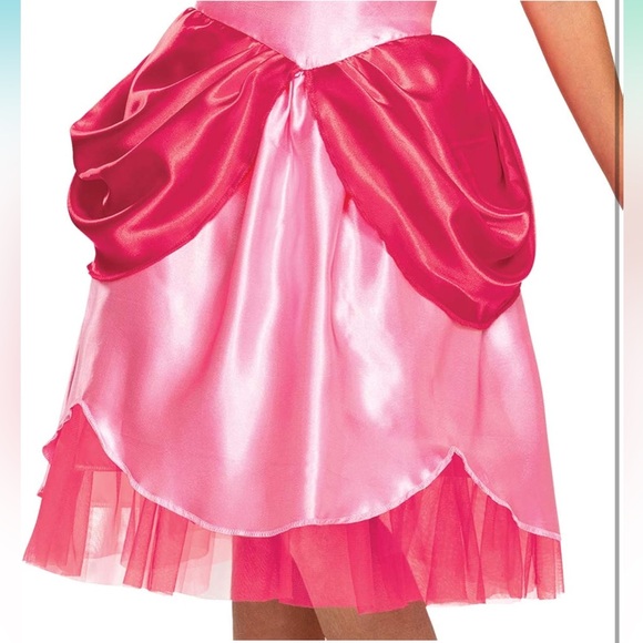 Super Mario Princess Peach Costume Dress L 10/12 - Picture 3 of 11